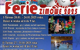 Zapraszamy do zapisów na Ferie Zimowe 2025